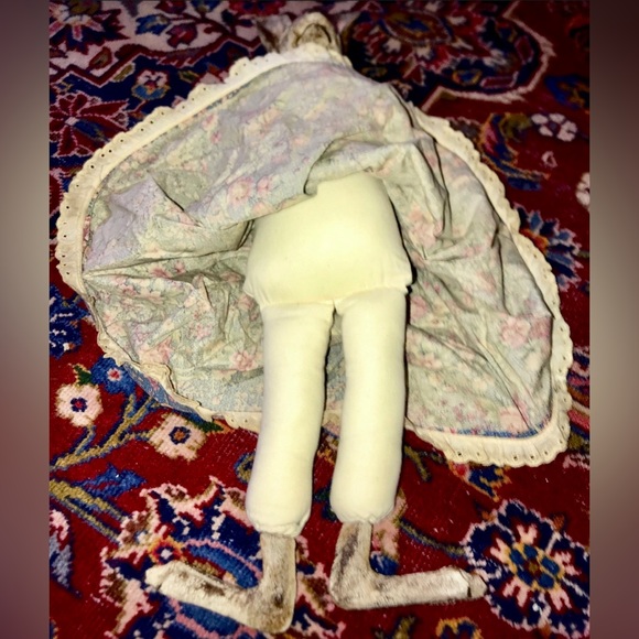 1989 Vintage Cape Cod Artisan Hand Made Baroque Rabbit Head Baby Doll - Picture 7 of 10